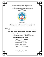 Xây dựng website bán hàng thời trang nam Team01 | Bài báo cáo môn hệ thống thông tin quản lý