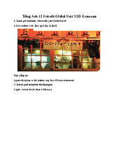 Giải SGK Tiếng Anh 12 Friends Global Unit 3 3D Grammar