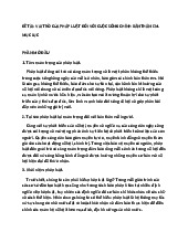 Đề Tài: Vai Trò Của Pháp Luật Đối Với Cuộc Sống Chính Bản Thân Em môn Lí luận nhà nước và pháp luật | Trường đại học Mở Hà Nội