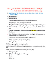 Tài liệu ôn tập LSĐ/ Trường đại học Nguyễn Tất Thành