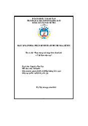 Tiểu luận thực trạng hội nhập kinh tế quốc tế ở Việt Nam| Đại học Kinh Tế Quốc Dân