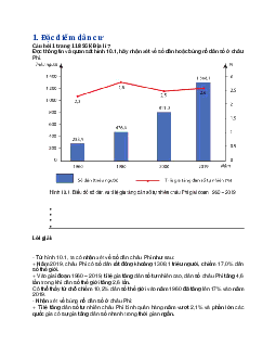 Giải SGK Địa lí 7 bài 10: Đặc điểm dân cư, xã hội châu Phi - Cánh diều