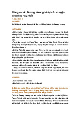 Đóng vai An Dương Vương kể lại câu chuyện chọn lọc hay nhất