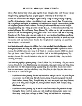 Đề cương môn đại cương văn hoá | Trường Đại học Luật, Đại học Quốc gia Hà Nội