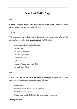 Giải Tiếng Anh 8 Unit 9: Project | Kết nối tri thức