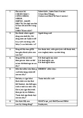 Tổng hợp câu hỏi trắc nghiệm Database môn Công nghệ thông tin | Trường đại học kinh doanh và công nghệ Hà Nội