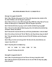Đề cương hoá học và vật liệu vô cơ | Cơ sở hóa học vật liệu | Trường Đại học Khoa học Tự nhiên, Đại học Quốc gia Hà Nội