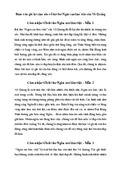 Văn mẫu lớp 7: Đoạn văn ghi lại cảm xúc về bài thơ Ngàn sao làm việc của Võ Quảng | Kết nối tri thức