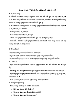 Soạn bài Thảo luận nhóm về một vấn đề trang 107 - Cánh Diều 6