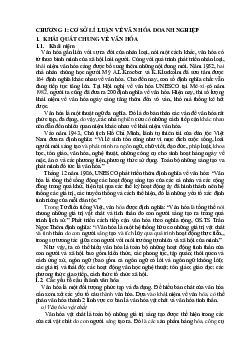 Chương 1 cơ sở lý luận về văn hóa doanh nghiệp