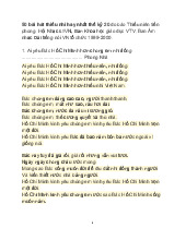 50 Bài Hát Thiếu Nhi Hay Nhất Thế Kỷ 20 - Tài liệu tổng hợp