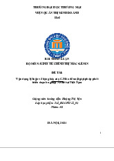 Vận dụng Lý luận Hàng hóa: Phát triển Doanh nghiệp Nestlé | Bài thảo luận kinh tế chính trị