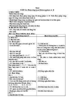Giáo án Toán 2 sách Kết nối tri thức với cuộc sống (Cả năm) | Tuần 4
