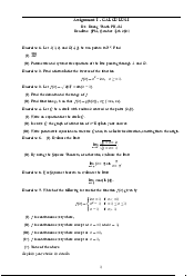 Assignment - Calculus 1 | Trường Đại học Quốc tế, Đại học Quốc gia Thành phố HCM