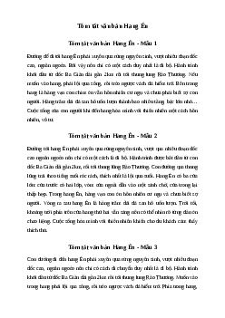 Văn mẫu lớp 6: Tóm tắt văn bản Hang Én (6 mẫu) | Kết nối tri thức