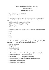 Đề Kiểm tra phần vĩ mô - Kinh tế vĩ mô | Đại học công nghiệp HCM
