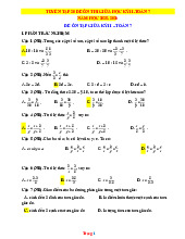 Tuyển Chọn 20 Đề Ôn Tập Toán 7 Giữa HK2 Năm 2025-2026 Có Đáp Án Ma Trận