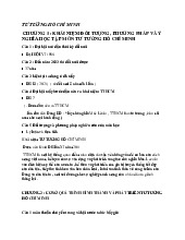 Đề cương môn Tư tưởng Hồ chí minh - Trường Đại học lao động -  xã hội.