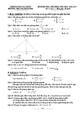 Đề giữa học kì 1 Toán 9 năm 2024 – 2025 trường THCS Nguyễn Huệ – BR VT