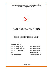 Báo cáo Bài Tập Lớn K22DTCN: Hệ Thống Tưới Nước Thông Minh IoT | Iot và ứng dụng | Học viện Công nghệ Bưu chính Viễn thông
