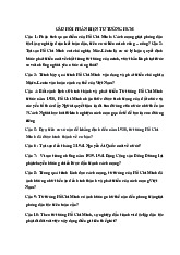 Câu hỏi phản biện Môn Tư tưởng Hồ Chí Minh | Đại học Gia Định