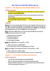 Bài tập Chương 1 - 3 môn Mạng truyền thông quang | Học viện Công Nghệ Bưu Chính Viễn Thông