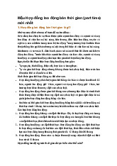 Mẫu Hợp đồng lao động bán thời gian (part time) mới nhất