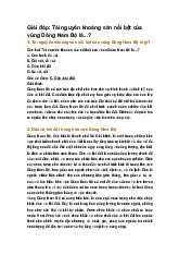 Giải đáp: Tài nguyên khoáng sản nổi bật của vùng Đông Nam Bộ là...?