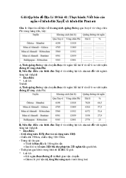 Tập bản đồ Địa lý lớp 10 bài 41: Thực hành: Viết báo cáo ngắn về kênh đào XuyÊ và kênh đào Panama
