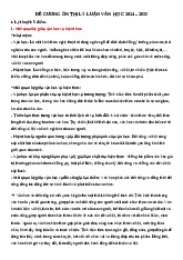 Đề cương ôn thi học kì Lí luận văn học