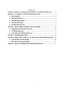 Đề cương ôn tập môn Đạo đức kinh doanh