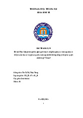 Giải Quyết Tranh Chấp Tòa Án với Trọng Tài | Bài thảo luận luật kinh tế