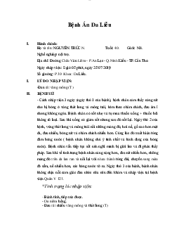 Bệnh án da liễu | PDF