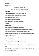 Kế Hoạch Bài Dạy Môn Toán 7 Chân Trời Sáng Tạo Học Kỳ 1-Bộ 2