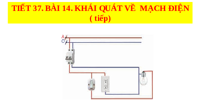 Giáo án điện tử Công nghệ 8 Bài 14 Kết nối tri thức: Khái quát về mạch điện