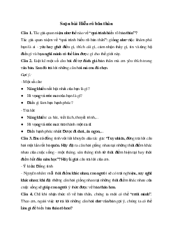 Soạn bài Hiểu rõ bản thân - Chân trời sáng tạo