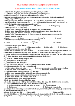 TOP 250 câu trắc nghiệm chương IV: các định luật bảo toàn vật lý 10