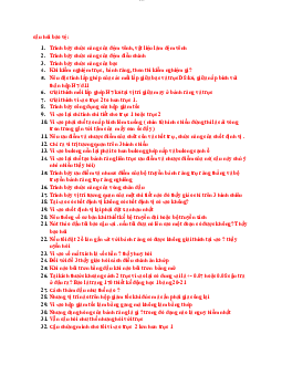 Tổng hợp câu hỏi đồ án - Chi tiết máy | Trường Đại học Giao thông Vận Tải