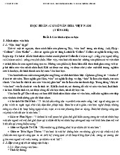 Các khái niệm cơ bản môn cơ sở văn hóa| Trường Đại học Hà Nội