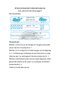 Giải Vở bài tập Toán lớp 3 Chân trời sáng tạo: Giảm một số đi một số lần (trang 67)