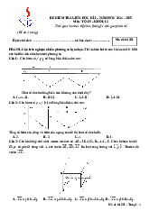 Đề giữa học kì 1 Toán 12 năm 2024 – 2025 trường THPT Võ Thị Sáu – TP HCM