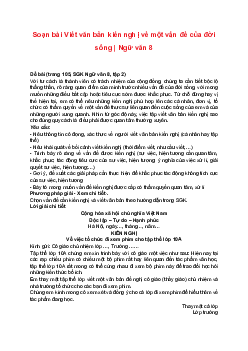 Soạn bài Viết văn bản kiến nghị về một vấn đề của đời sống | Ngữ văn 8 sách Kết nối tri thức