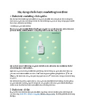 Tài liệu Xây dựng chiến lược marketing Innisfree: Sản phẩm, giá & truyền thông môn Marketing căn bản | Trường Đại học Thủy Lợi