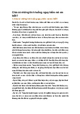 Chia sẻ những tình huống nguy hiểm mà em biết?