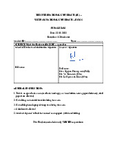 Đề thi cuối kì học phần Math for Business | Trường Đại học Quốc tế, Đại học Quốc gia Thành phố Hồ Chí Minh