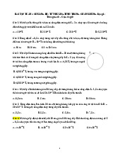 Bài tập 4 Vật lý đại cương | Đại học Nguyễn Tất Thành