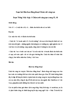 Soạn bài Đọc: Đóa hoa đồng thoại - Tiếng Việt 4 Chân trời sáng tạo