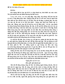 Tuyển chọn những bài văn thuyết minh lớp 8 hay