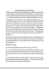 Đề cương ôn tập | Pháp Luật Đại Cương | Trường Đại học Hà Nội