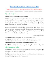 Đề thi giữa học kỳ 1 môn Ngữ Văn lớp 6 năm học 2024 - 2025 | Bộ sách Chân trời sáng tạo